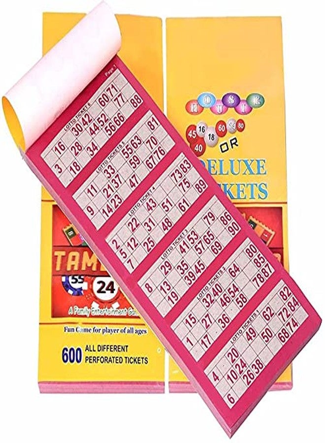 Gmefvr Tombola Tickets (Number Tickets 600 or 300 Tickets Options) Random Color Multicolor | Easy Cut Paper Fine Paper Quality (Medium) - Image 1
